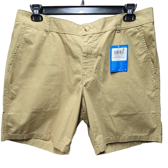 NWT MEN'S COLUMBIA ARCHER MOUNTAIN CHINO KHAKI WALKING SHORT SIZE 42 $30 MSRP - Picture 1 of 8